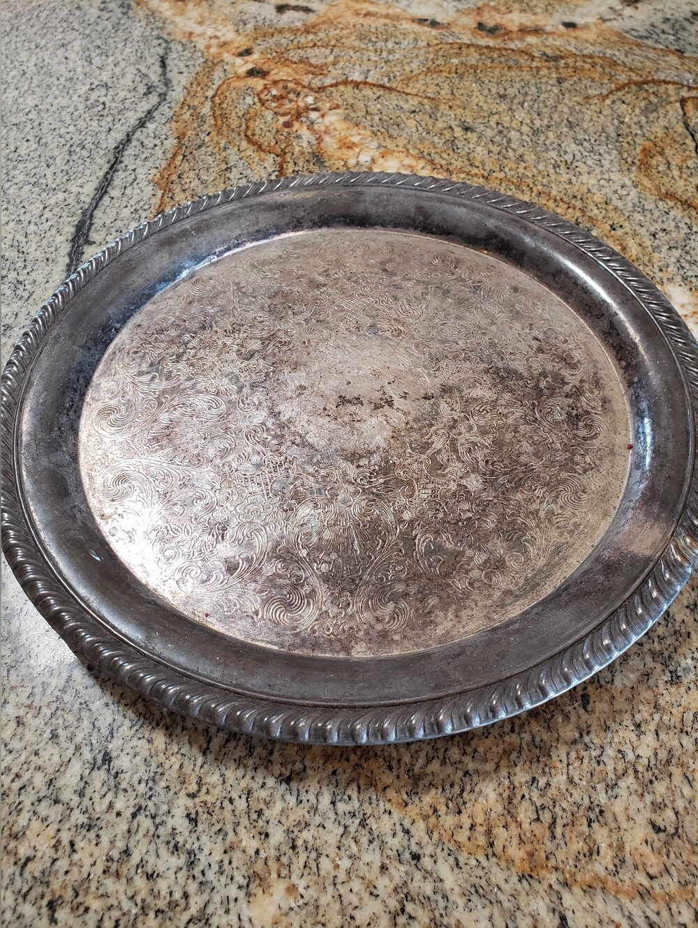Antique Silver Tray